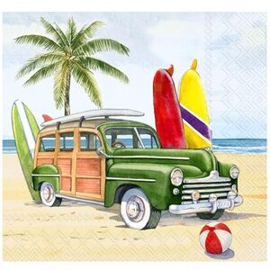 Boston International Huntington Woody Cocktail Beverage Napkins, 40ct